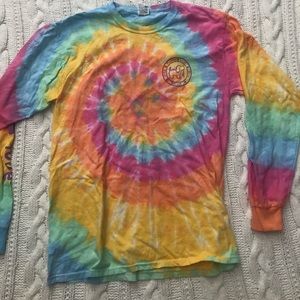 Tye Dye Puppie Love Long Sleeve Shirt